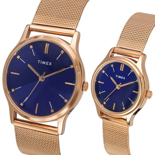 Analog Blue Dial Pair's Smart Watch - TW00PR270