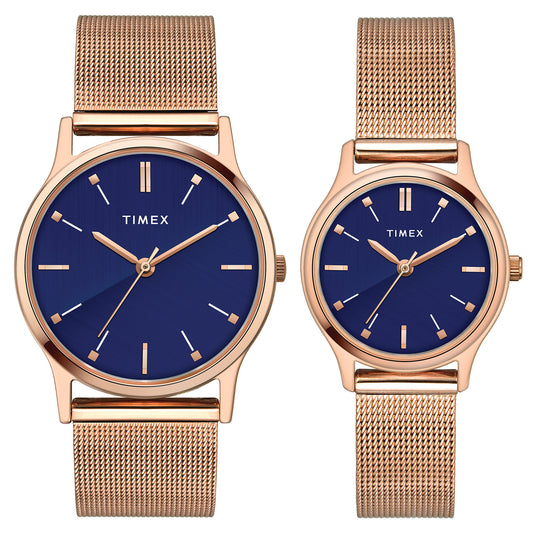 Analog Blue Dial Pair's Smart Watch - TW00PR270