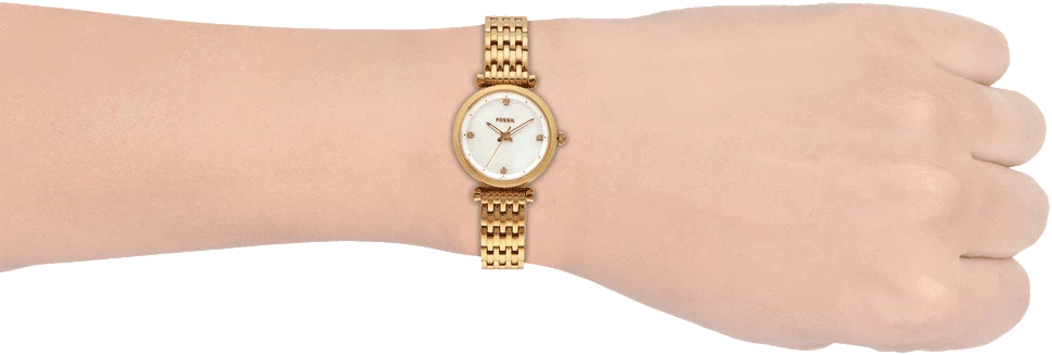 Carlie Analog White Dial Women's Watch-ES4429