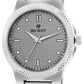 Men’s Grey Textured Dial with Silver Stainless Steel Strap Analog Watch - BSM007A