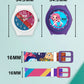 Kids’ Combo Pack Analog Watches – Mermaid Cartoon Theme & Color-Block Dial Design - JJ118106