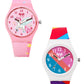 Kids’ Combo Pack Analog Watches – Unicorn Cartoon Theme & Color-Block Dial Design - JJ117106