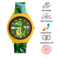 Kids Analog Watch Dino Jungle Print Strap with Green Dial & Dino Print
