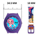 Kids Analog Watch Mermaid Ocean Print Strap with Blue Dial Mermaid