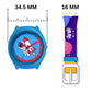Kids Analog Watch Space Theme with Sky Blue Dial & SpaceCraft